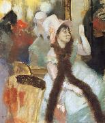 Edgar Degas Portrait apres un Bal costume oil painting artist